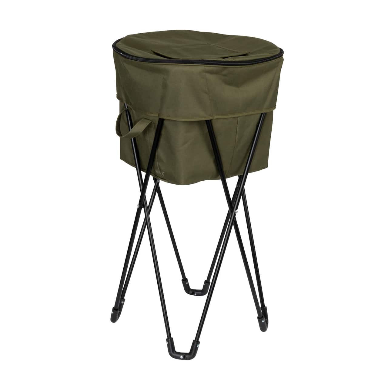 Household Essentials 2.75ft. Olive Green Thermal Standing Cooler with Travel Bag
